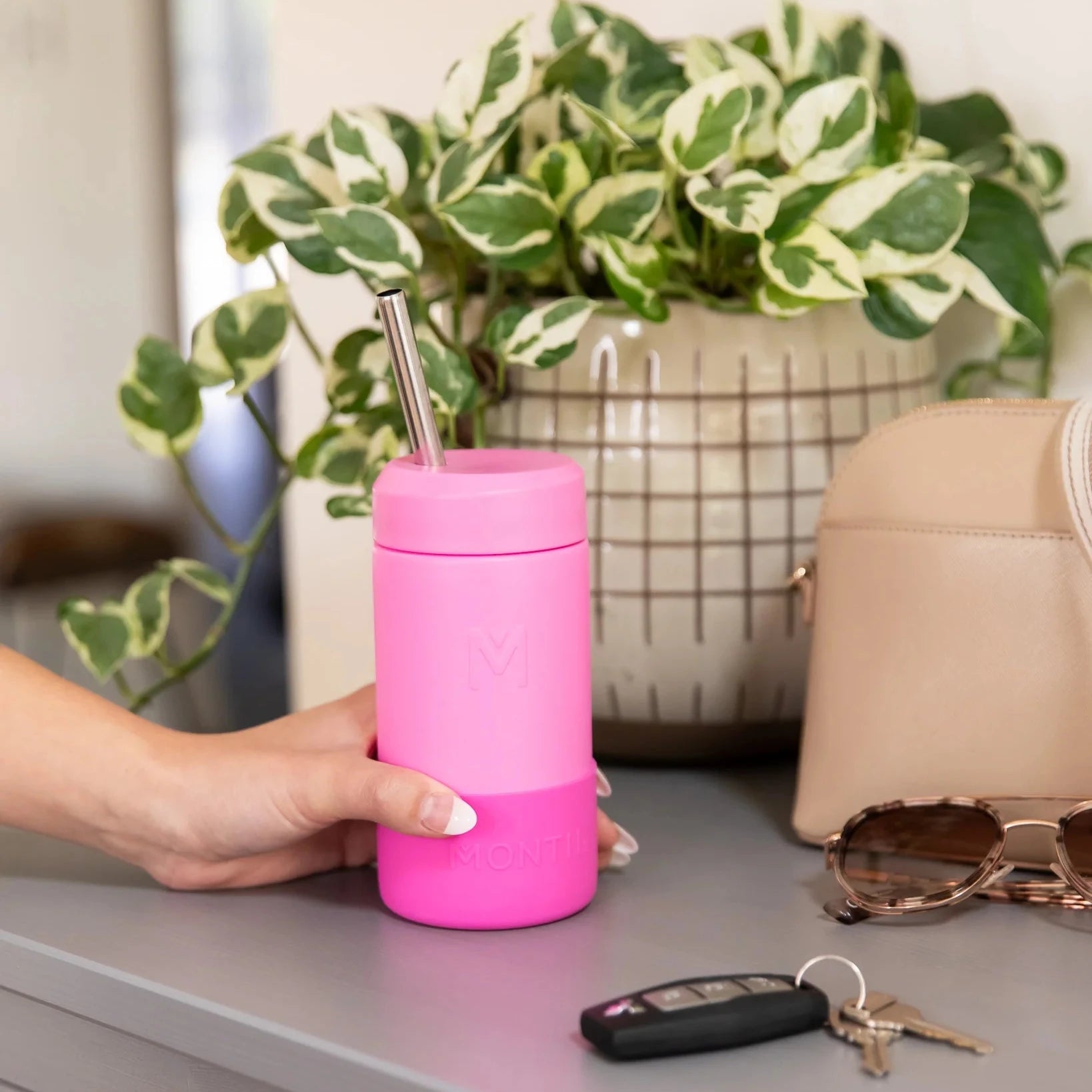 Montii Fusion Insulated Bottle & Cup Base | 350ml available at Bear & Moo