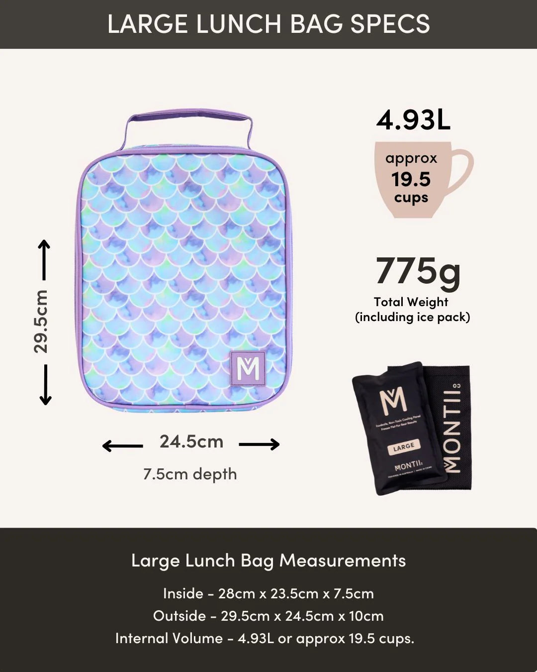 Montii Insulated Lunch Bag available at Bear & Moo