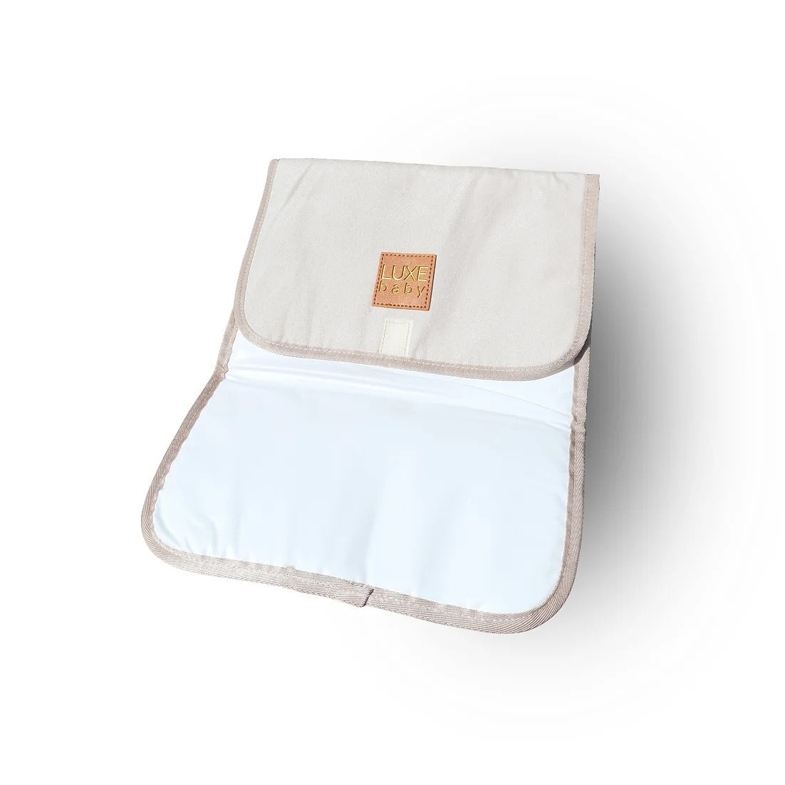 LUXE Baby Nappy Backpack & Change Mat Set | Beige/Brown available at Bear & Moo