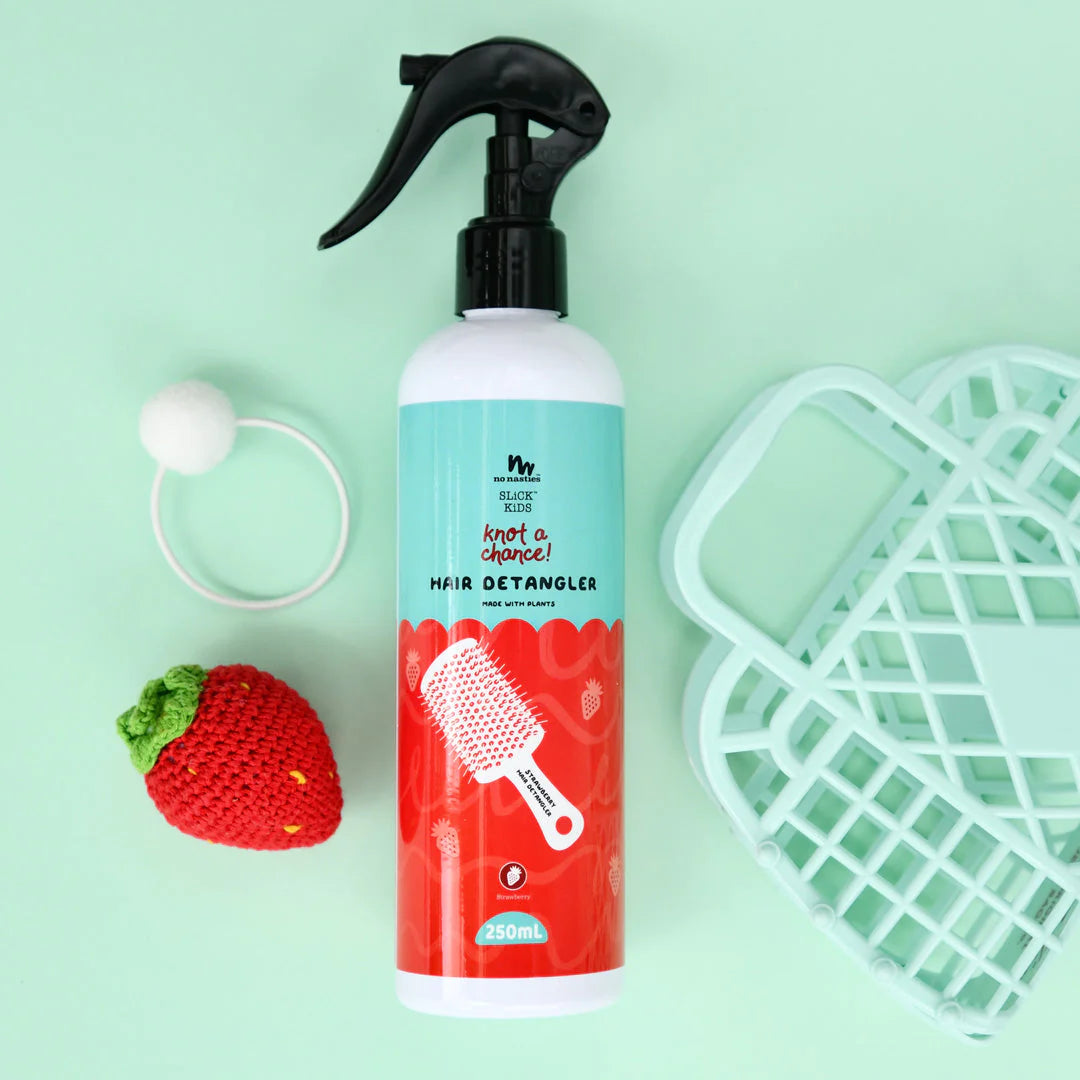 SLiCK KiDS Hair Detangling Spray in Strawberry 250ml available at Bear & Moo