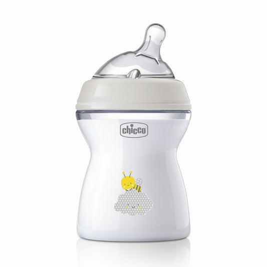 Chicco Natural Feeling Medium Flow Baby Bottle | 250ml | Bear & Moo