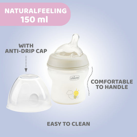 Chicco Natural Feeling Slow Flow | 150ml available at Bear & Moo