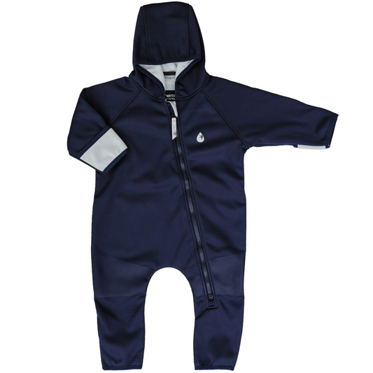 Therm All-Weather Fleece Onesie | Navy available at Bear & Moo