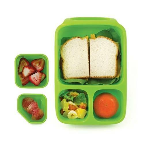 Goodbyn Hero Lunchbox in Neon Green available at Bear & Moo