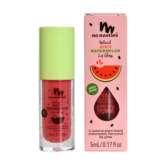 No Nasties Natural Lip Gloss | Juicy Watermelon available at Bear & Moo