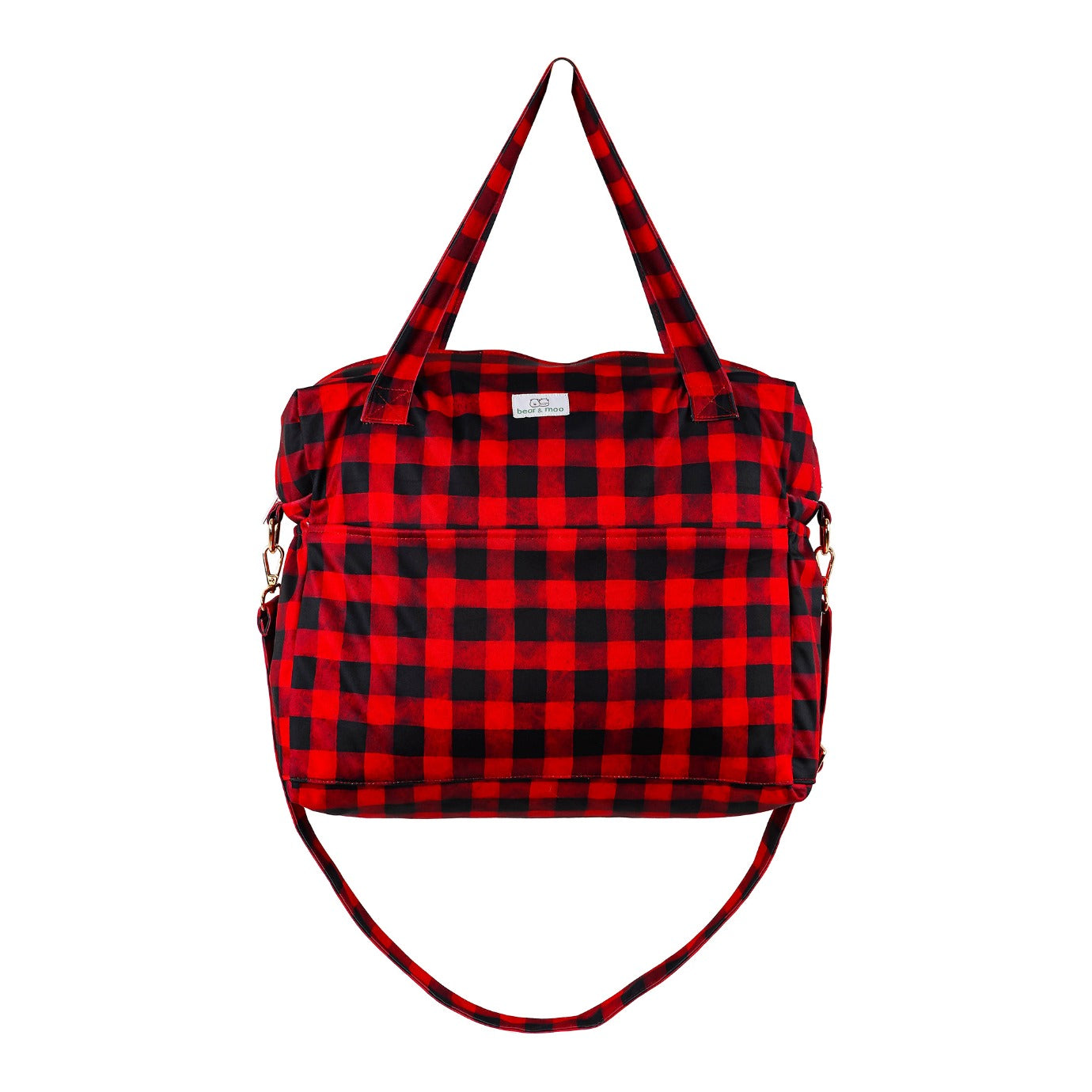 Bear & Moo Day Bag | Nappy Bag in Number 8 Wire print