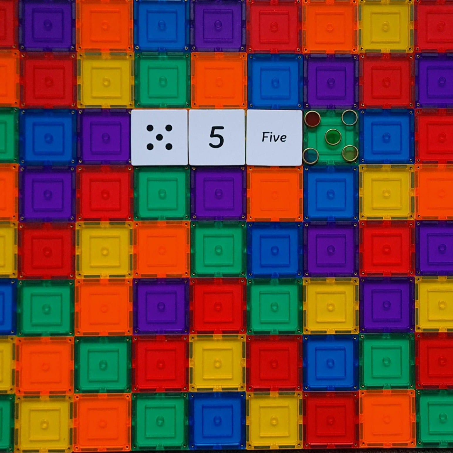 Learn & Grow Magnetic Tile Topper | Numeracy Pack | Bear & Moo