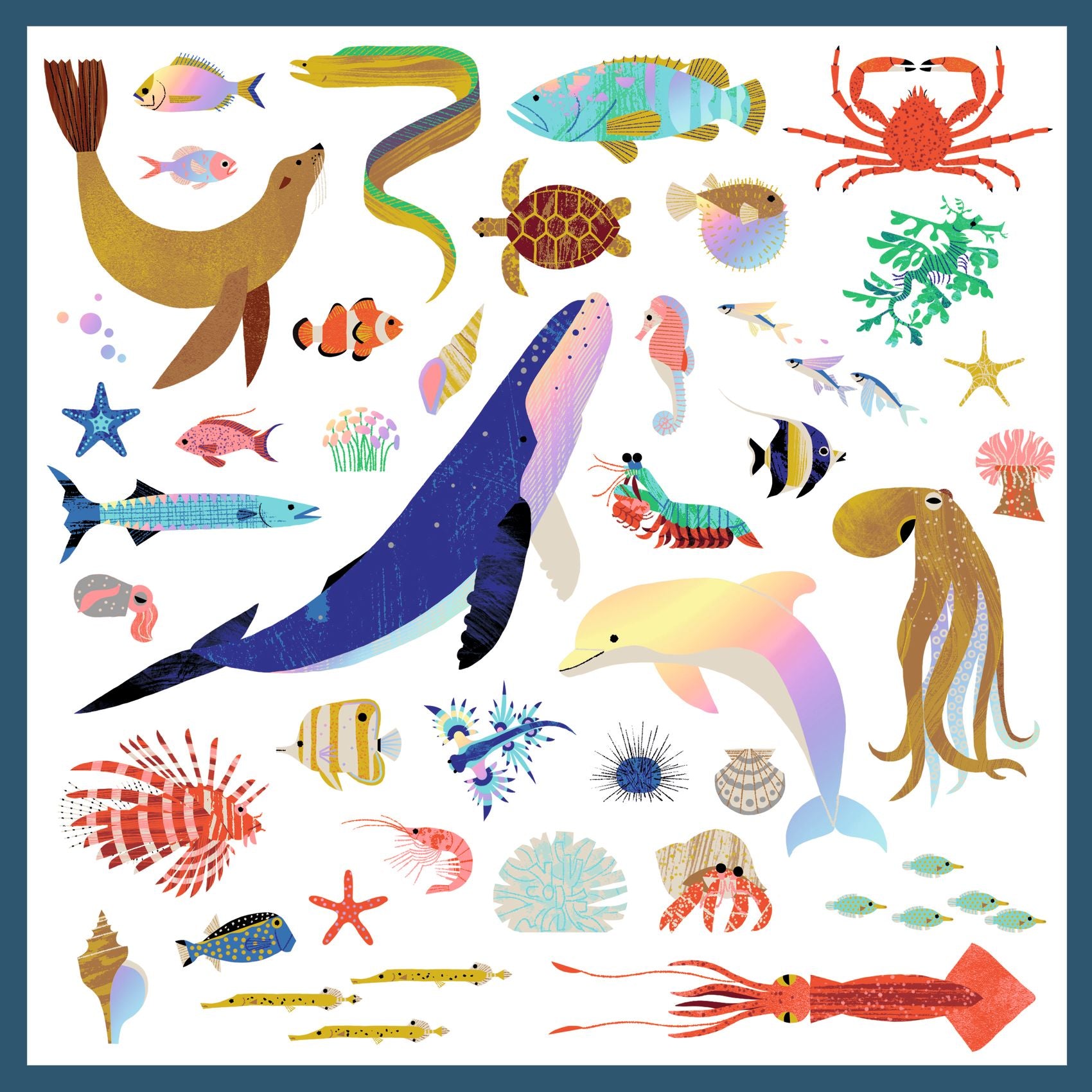 Djeco Ocean Stickers | Metallic available at Bear & Moo