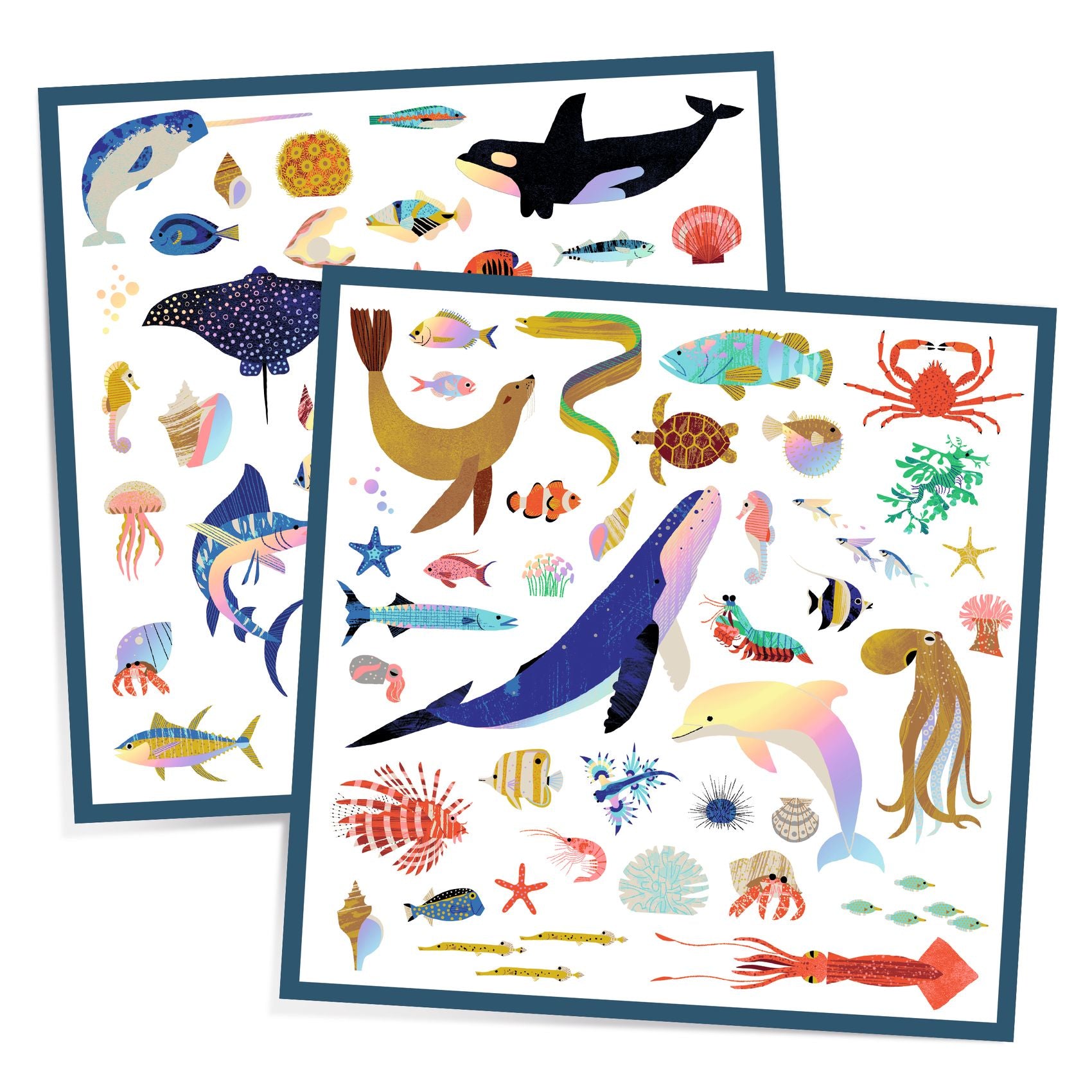 Djeco Ocean Stickers | Metallic available at Bear & Moo