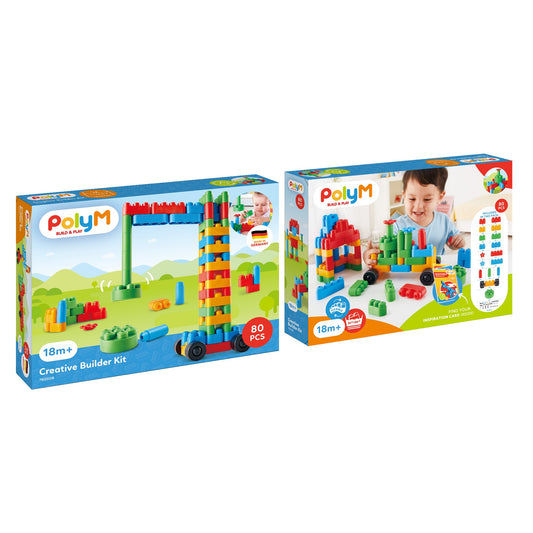 PolyM Creative Builder Kit | Building Block Toys available at Bear & Moo