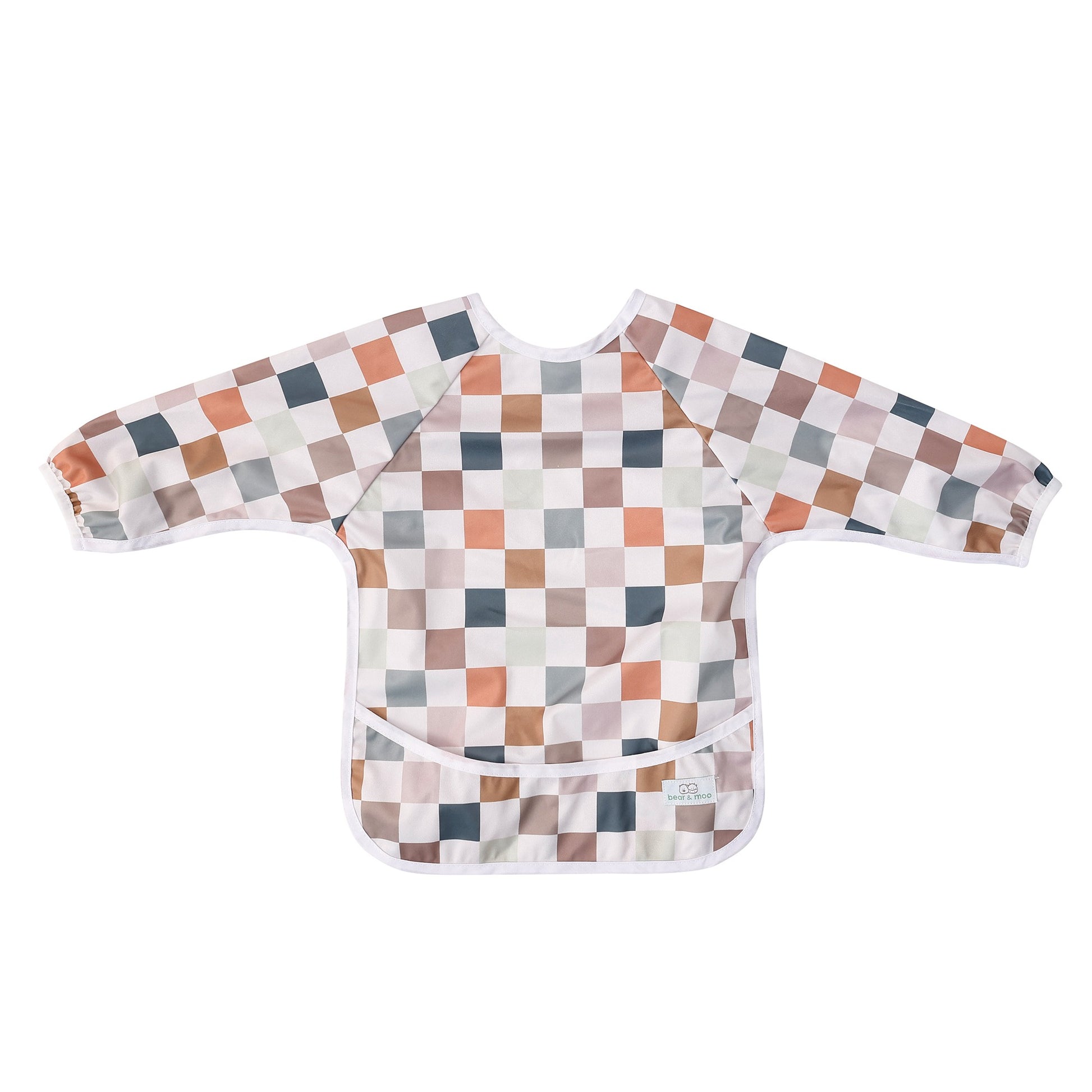 Bear & Moo Sleeved Bib | Patchwork