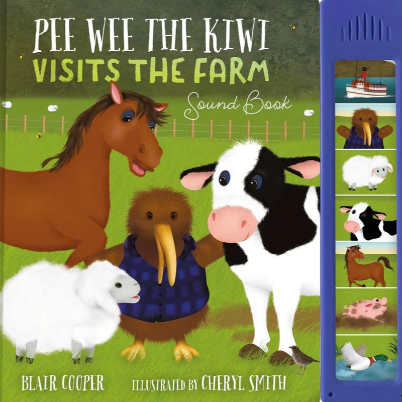 Pee Wee the Kiwi | Visits the Farm Sound Book available at Bear & Moo