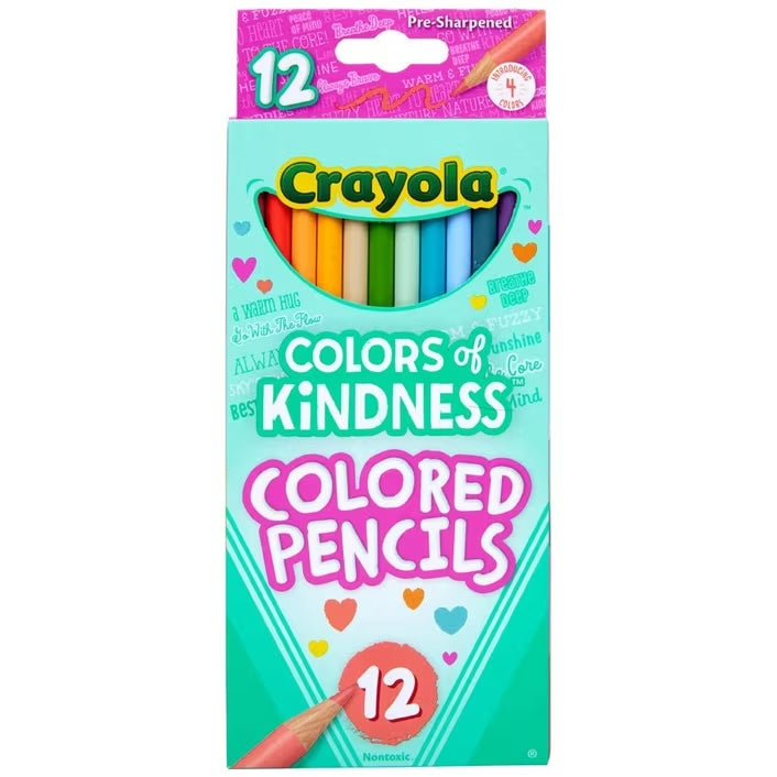 Crayola Colours of Kindness Coloured Pencils 12pk available at Bear & Moo