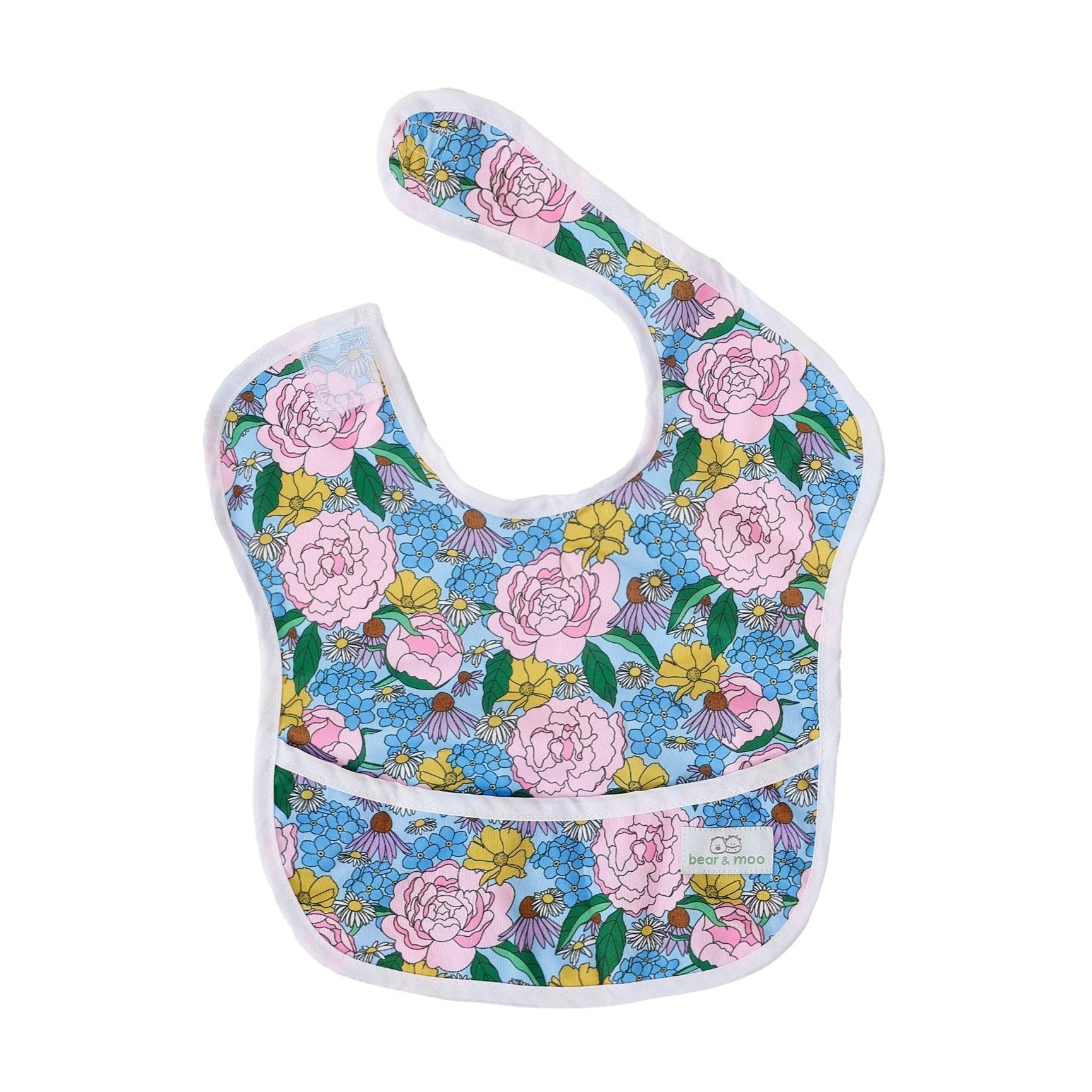 Classic Bib made with waterproof PUL material from Bear & Moo