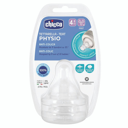 Chicco Perfect Teat Fast 2 pack available at Bear & Moo