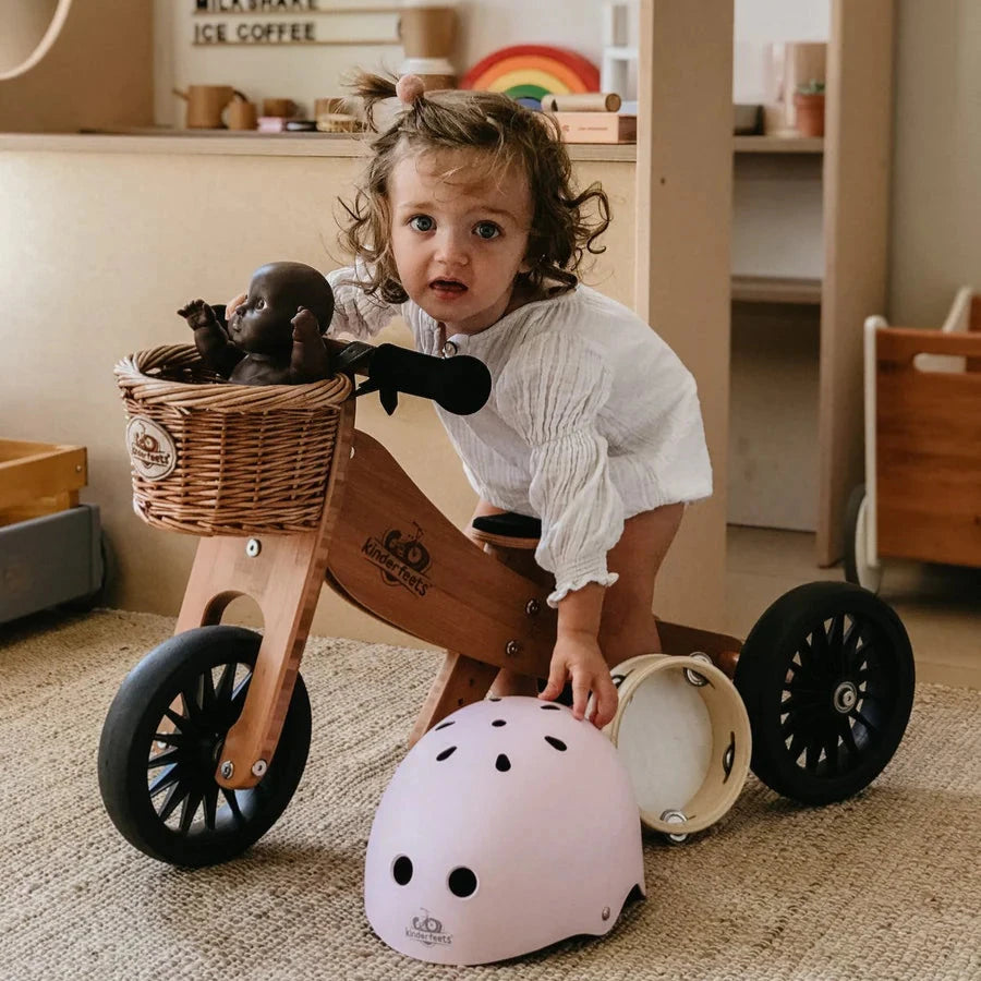 Kinderfeets Wicker Bike Basket available at Bear & Moo