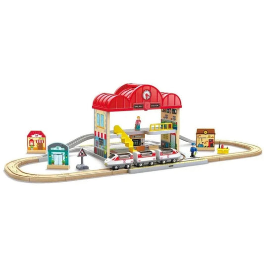 Portable Train Station Set