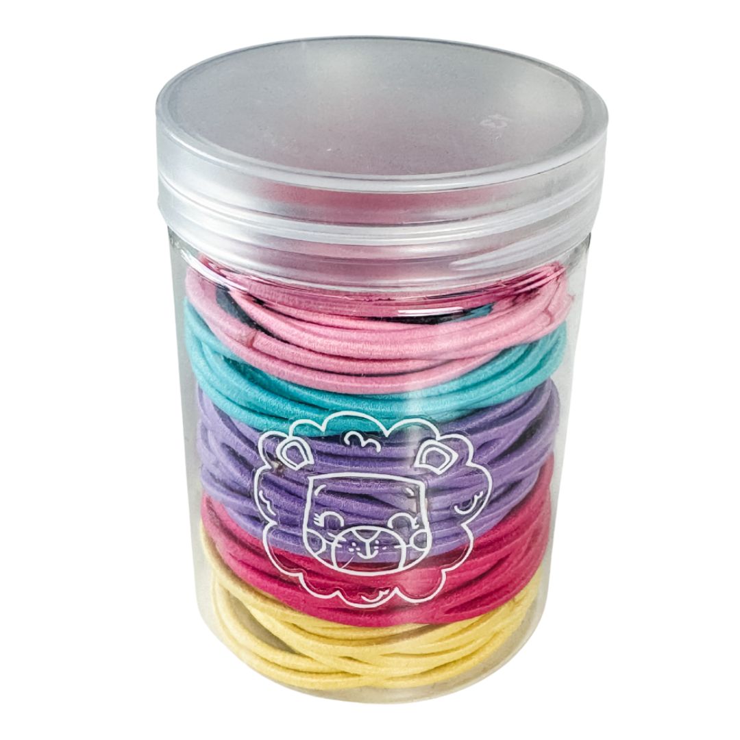 Mini Main Cotton Hair Tie in Rainbow Hair Band 100 pack | available at Bear & Moo
