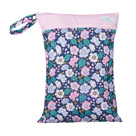 Bear & Moo Large Wet Bag | Retro Vintage Blooms