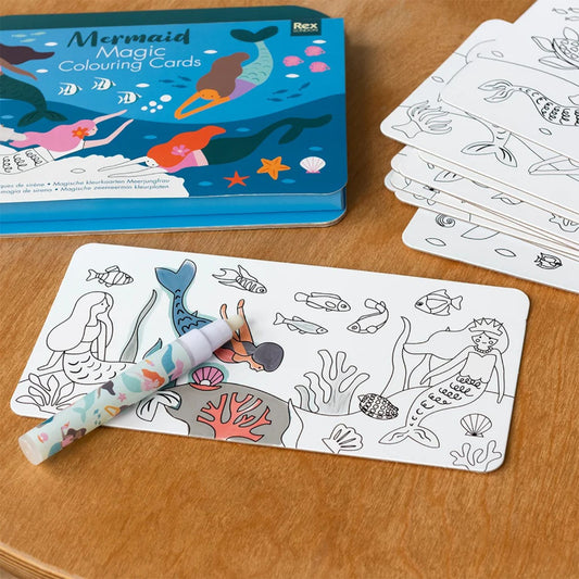 Magic Water Colouring Cards | Mermaid