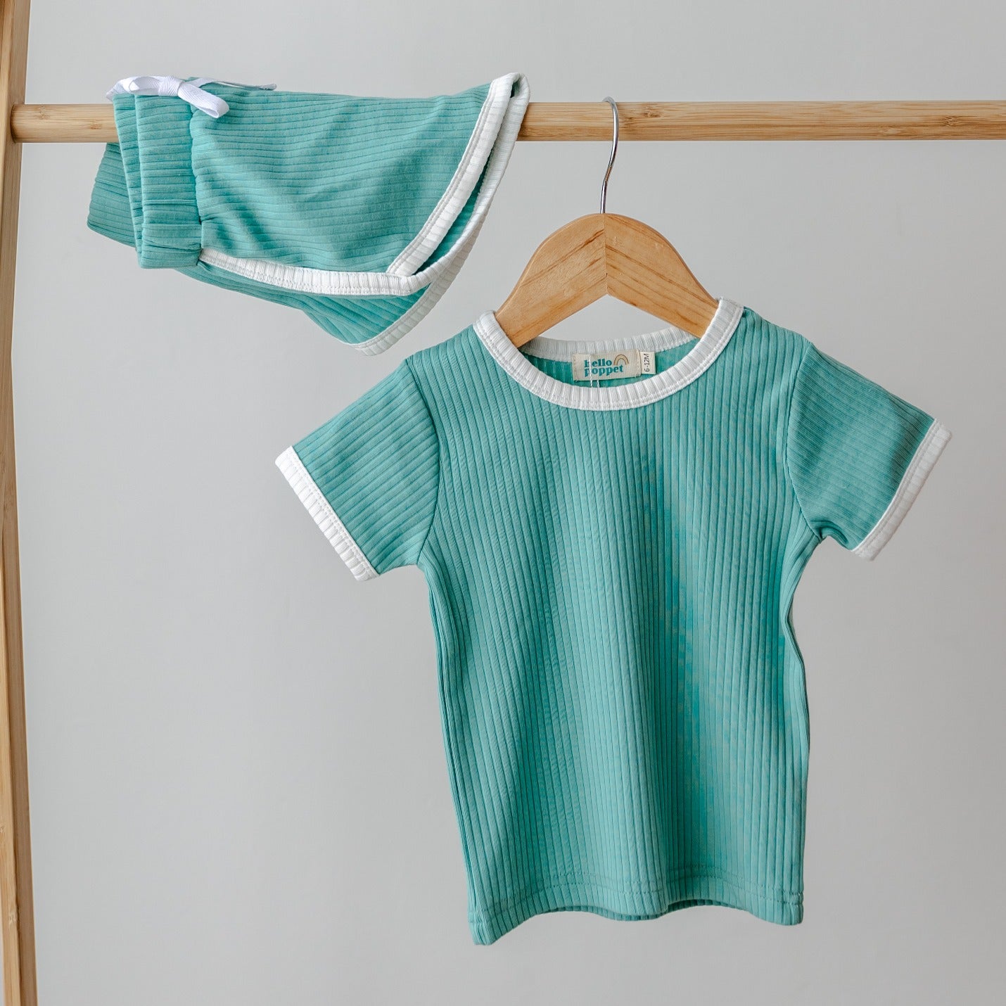 Hello Poppet Riley Set | Kids Organic Cotton Clothing available Bear & Moo
