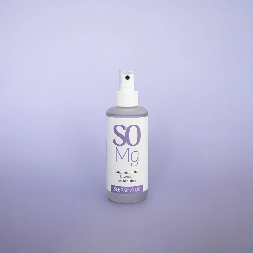 Salt & Oil Lavender Magnesium Oil Spray Glass Bottle | 150g available at Bear & Moo