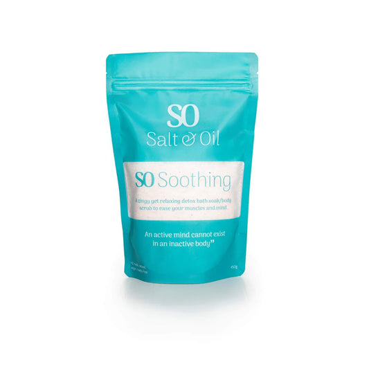 Salt & Oil Soothing Bath Soak Pouch | 450g available at Bear & Moo