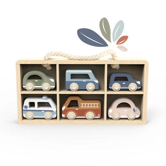 Speedy Monkey Cars Display Case available at Bear & Moo