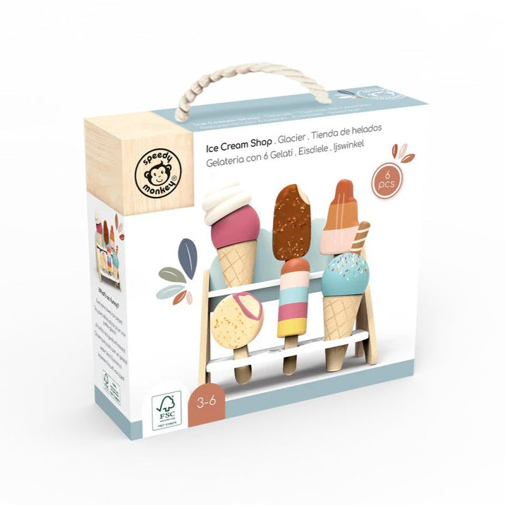 Speedy Monkey Ice Cream Shop available at Bear & Moo