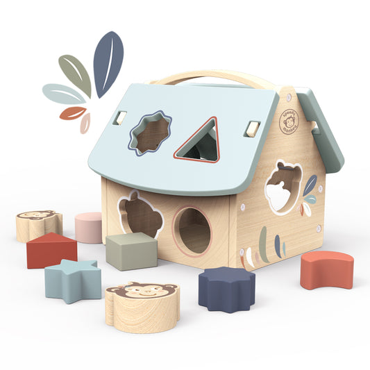 Speedy Monkey House Shape Sorter available at Bear & Moo