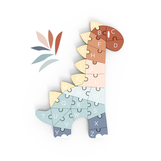 Speedy Monkey ABC Dino puzzle available at Bear & Moo