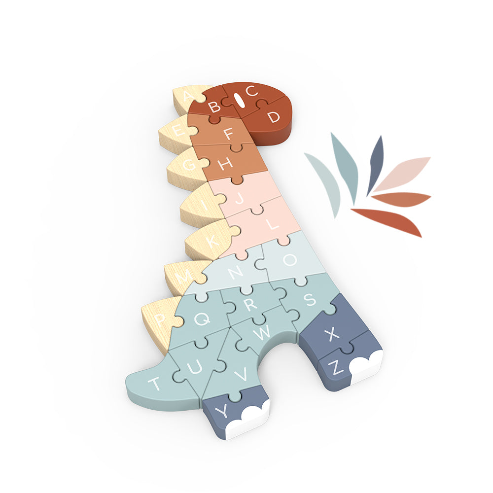 Speedy Monkey ABC Dino puzzle available at Bear & Moo
