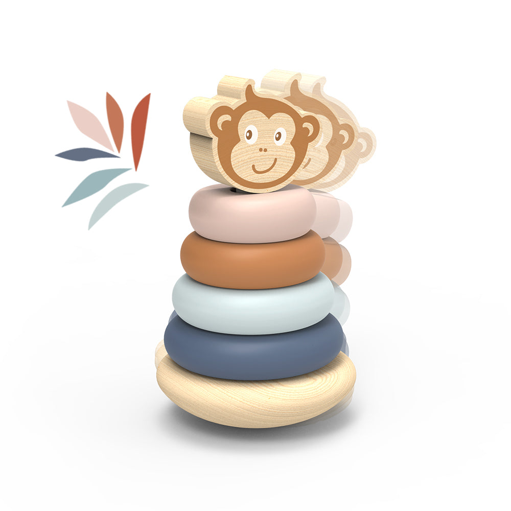 Speedy Monkey Roly-Poly Stacker available at Bear & Moo
