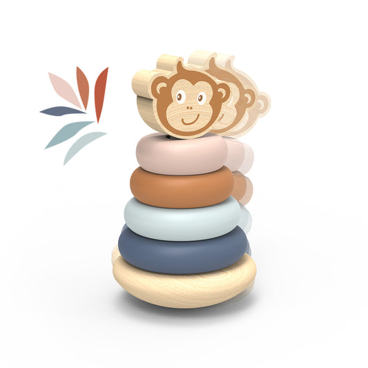 Speedy Monkey Roly-Poly Stacker available at Bear & Moo