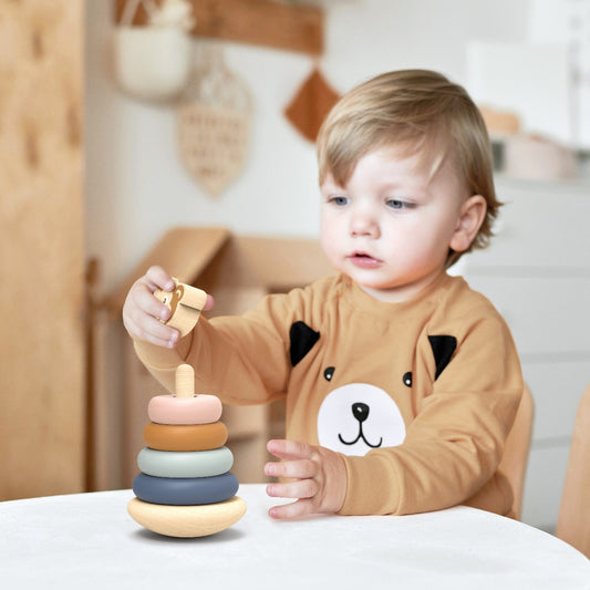 Speedy Monkey Roly-Poly Stacker available at Bear & Moo