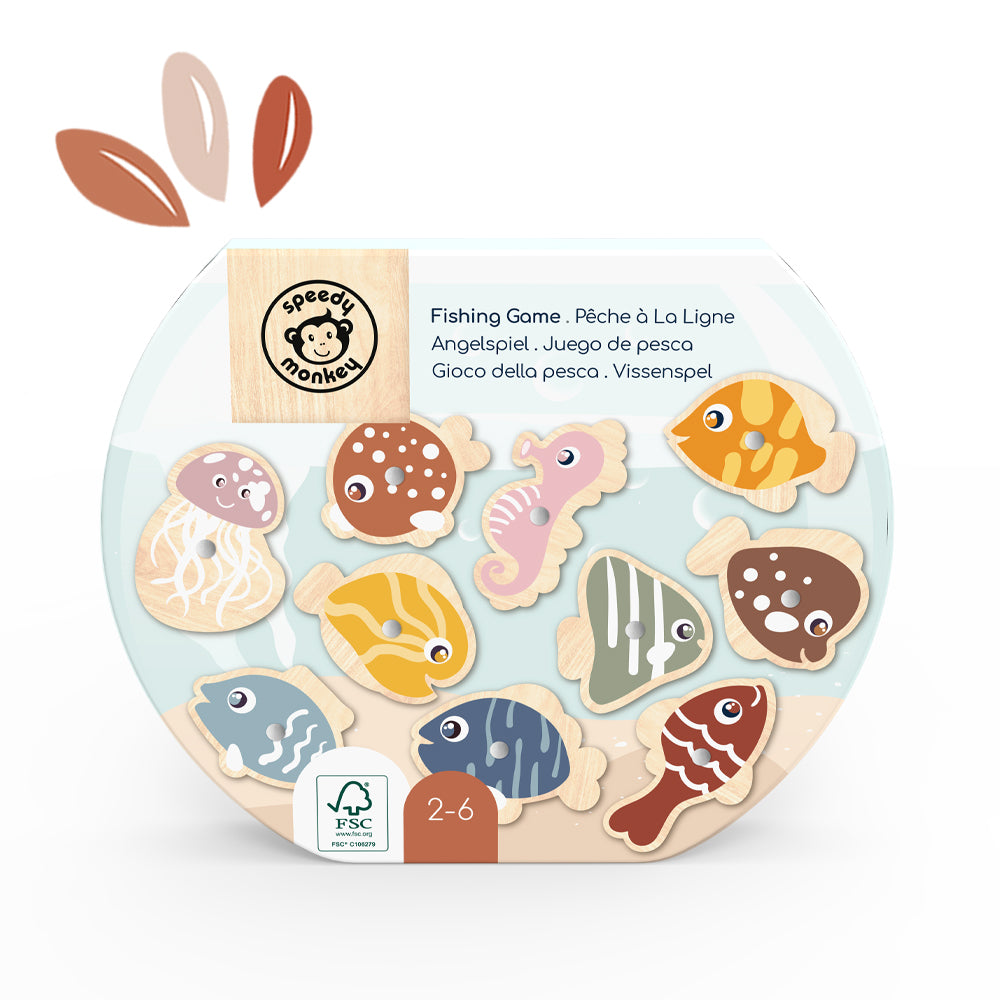 Speedy Monkey Fishing Game available at Bear & Moo