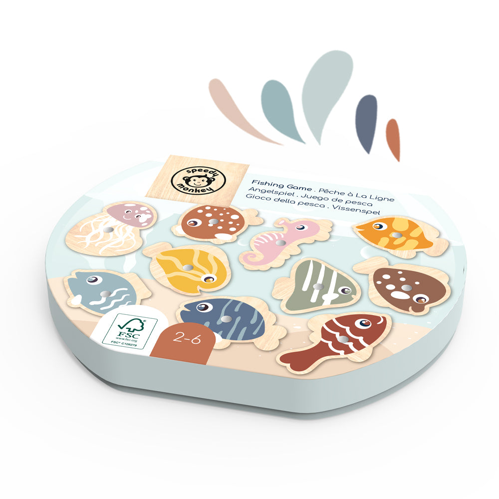 Speedy Monkey Fishing Game available at Bear & Moo