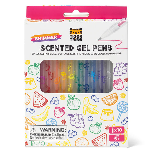 Tiger Tribe Shimmer Scented Gel Pens available at Bear & Moo