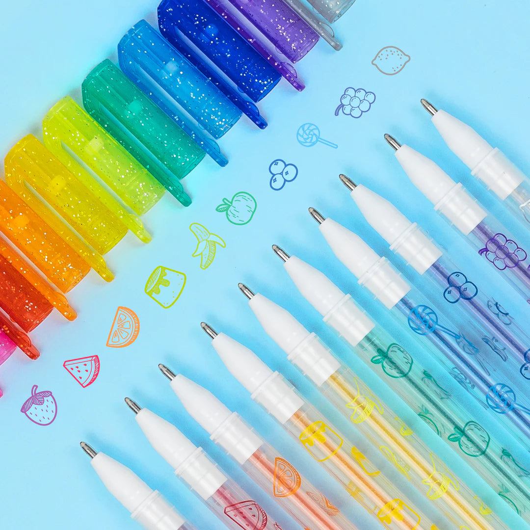 Tiger Tribe Shimmer Scented Gel Pens available at Bear & Moo