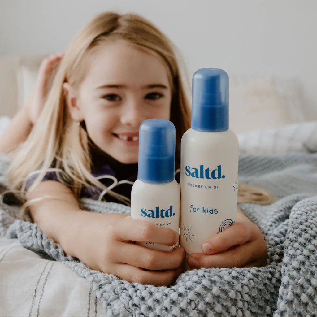 Saltd. Kids Magnesium Oil Spray in 100ml & 200ml | Bear & Moo