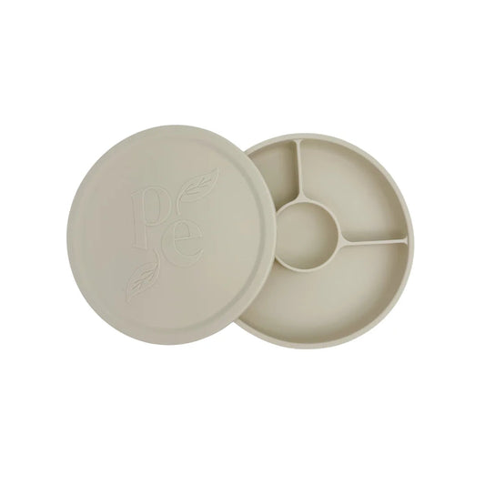 Petite Eats Divider Plate with Lid available at Bear & Moo