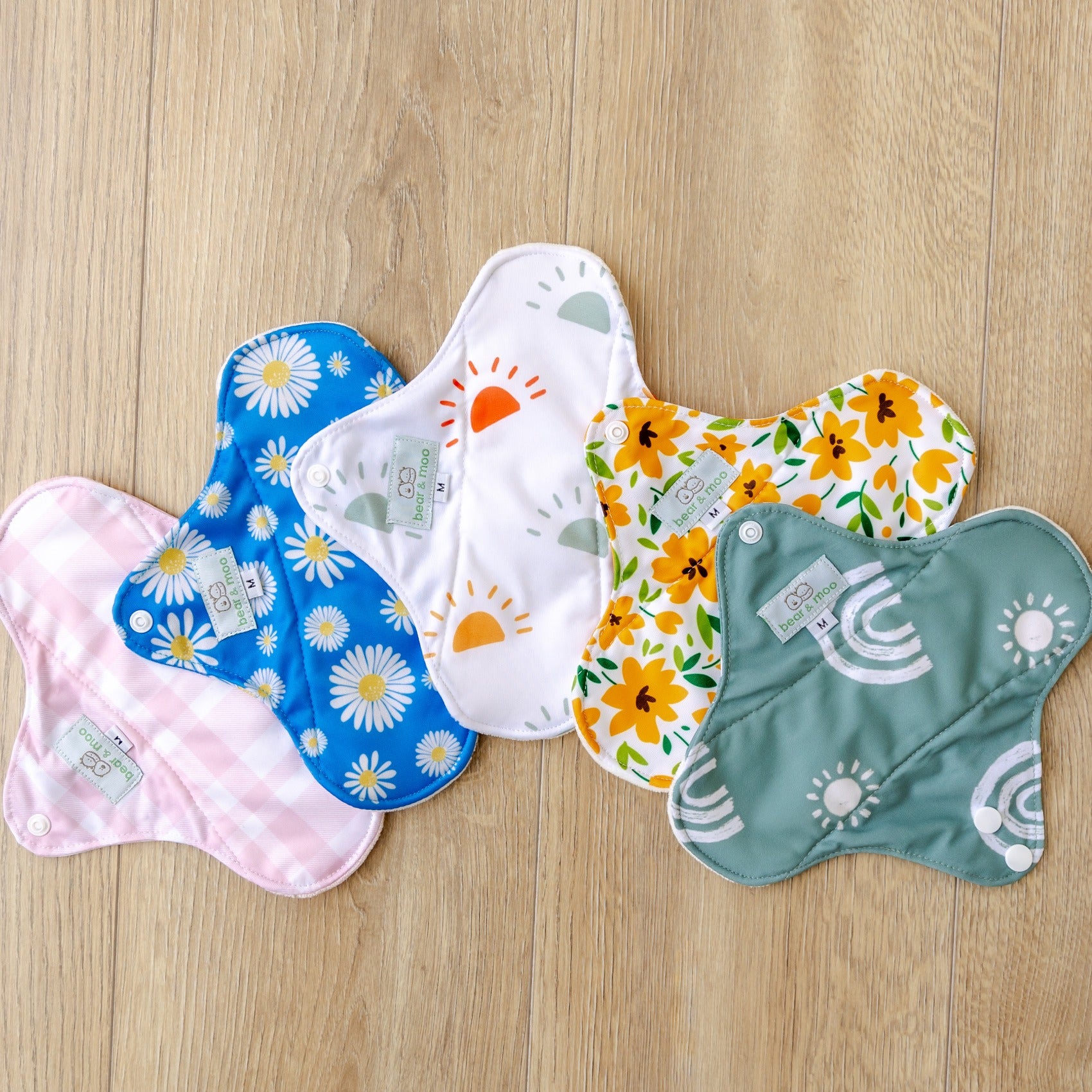 Bear & Moo Reusable Sanitary Pad | Blush Gingham