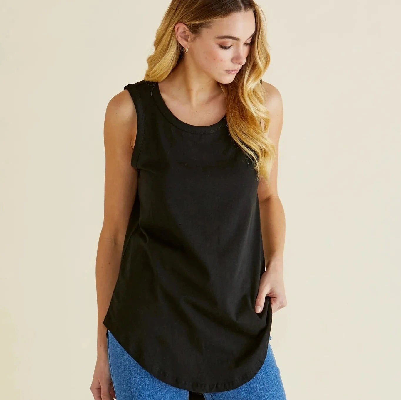 Betty Basis Keira Tank | Black available at Bear & Moo