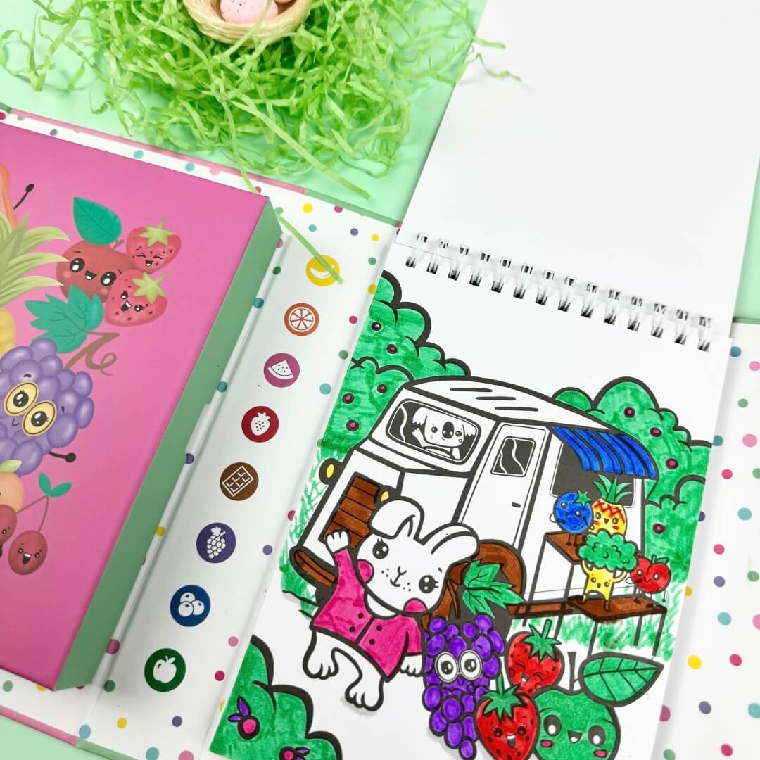 Tiger Tribe Scented Colouring | Fruity Cutie available at Bear & Moo