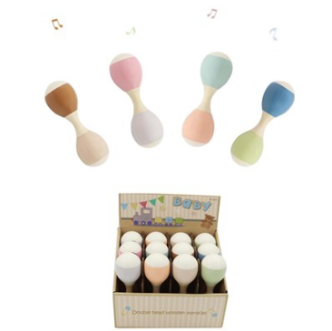 Wooden Maracas Rattle | Allen Trading Wooden Toys available at Bear & Moo