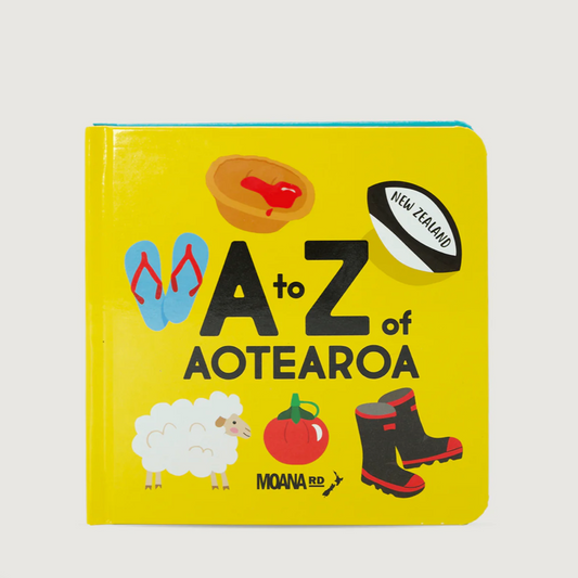 Moana Road Kiwi ABC | A-Z of Aotearoa available at Bear & Moo