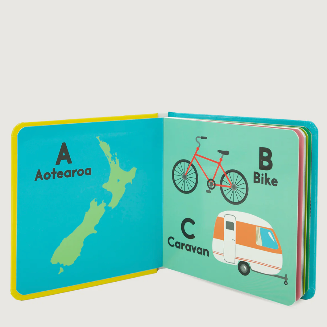 Moana Road Kiwi ABC | A-Z of Aotearoa available at Bear & Moo