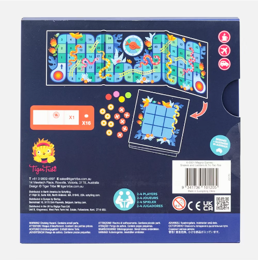 Magna Games | Snakes & Ladders + Tic Tac Toe