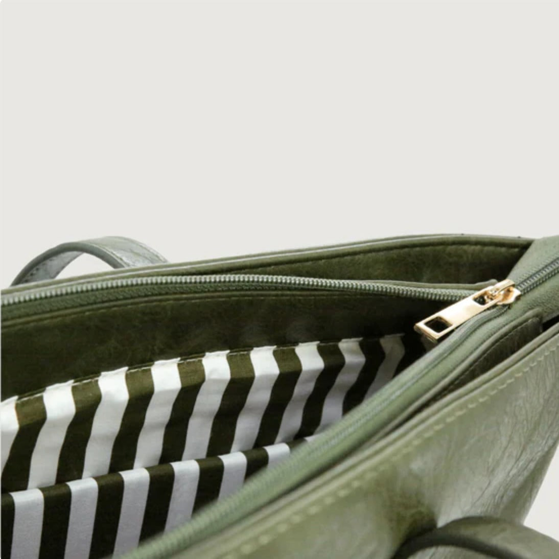 Moana Road The Khandallah Tote in Olive available at Bear & Moo