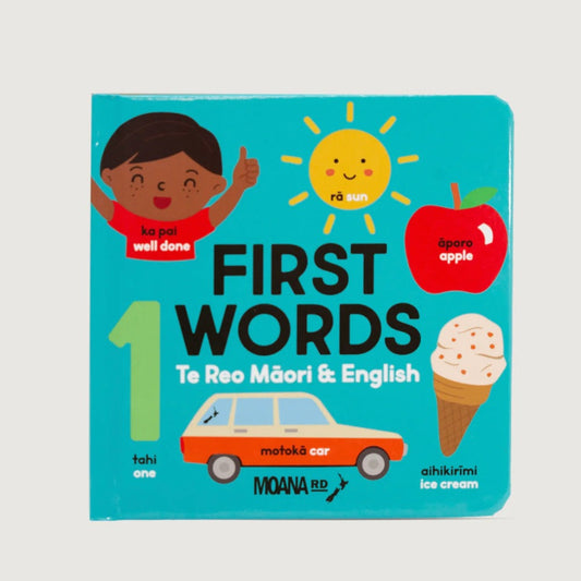 Moana Road First Words Te Reo Māori available at Bear & Moo